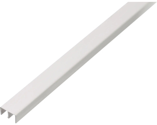 PVC blanc 6,5 x 10 x 16 mm x 1 mm , 1 m Plinthe en plastique