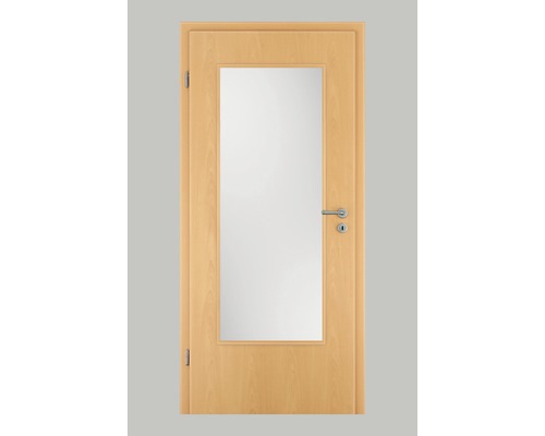 Pertura Porte de chambre Yori CPL hêtre 86,0x198,5 cm à gauche avec découpe de lumière G3 (sans verre)