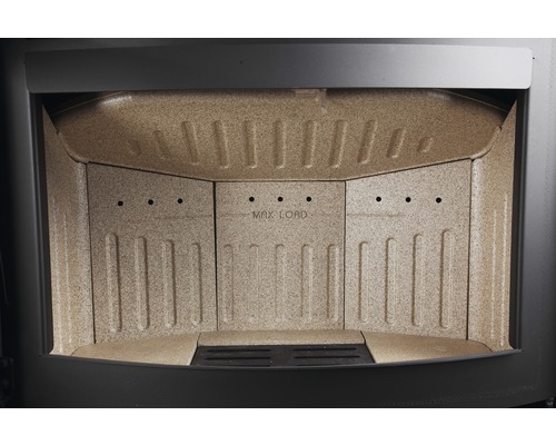 Innenansicht eines Kamins mit der Aufschrift maximale Last