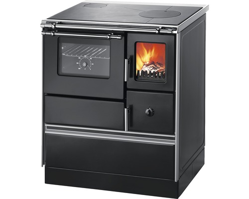 Küchenofen Westminster K176FA-70 schwarz links Küchenofen Westminster K176FA-70 schwarz links
