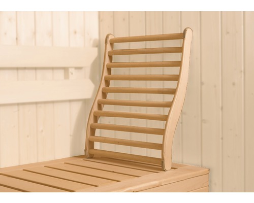 Support lombaire pour sauna Weka en bois