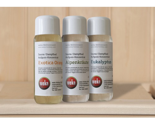 Sauna und Dampfbaddüfte Weka 3er Sparset a 250 ml