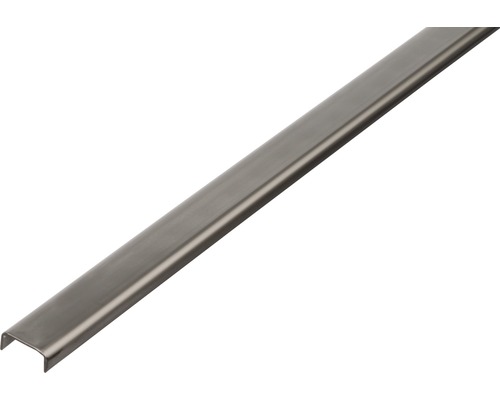 Profilé en U en acier inoxydable 16x10x1.5 mm, 1 m Profilé en acier inoxydable