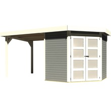 Abri de jardin avec annexe en bois