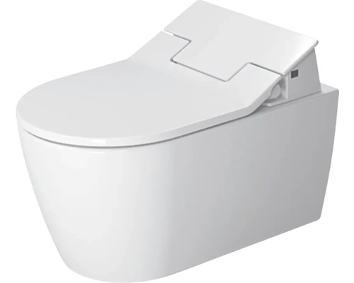 Installation de WC lavant DURAVIT ME bay Starck pour Sensowash blanc suspendu au mur 631000002004300 avec abattant WC lavant