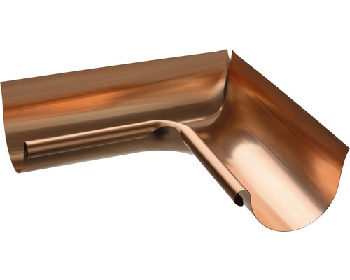 Pièce d'angle de gouttière 90° en cuivre intérieur pour NW 250 mm Angle de gouttière en cuivre pour l''évacuation des eaux de toiture