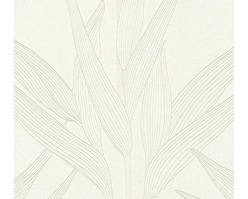 Papier peint intissé 36123-4 Hygge Floral blanc gris