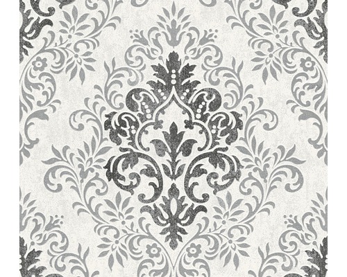 Vliestapete 33924-1 Ornament silber Tapete mit floralem Muster