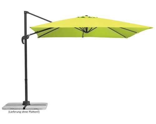 Freiarm-Sonnenschirm mit Standfuss für den Gartenbereich