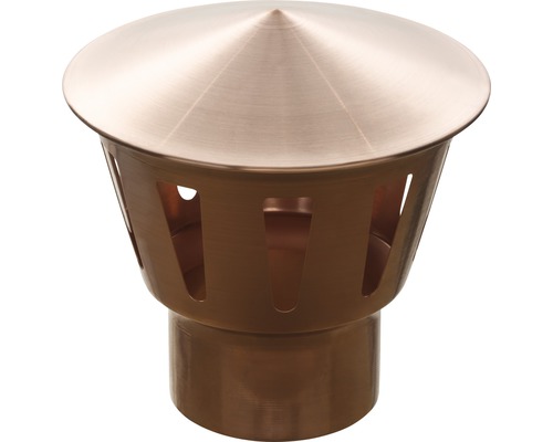 Chapeau de tuyau d'aération en cuivre 100 mm