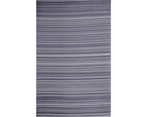 Outdoorteppich grau 120x180 cm Textil mit Streifenmuster