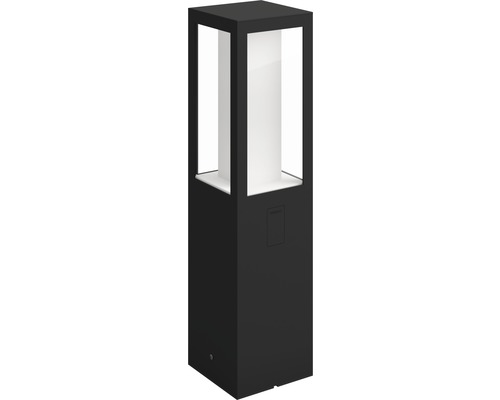 Borne d''éclairage noire pour l''extérieur