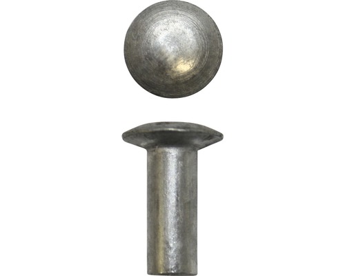 Vis à tôle à tête bombée en aluminium assorties, 50 unités Rivet à tête ronde en métal en deux vues