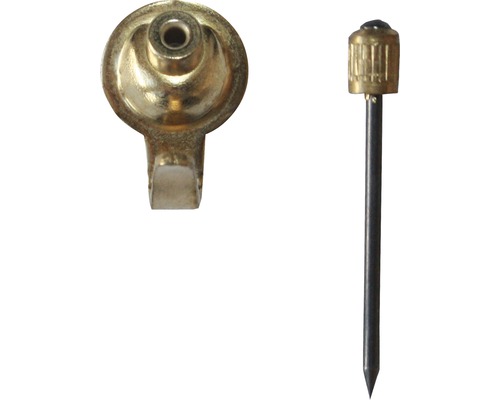Crochets Floreat taille 0, revêtus de laiton, 7 unités Crochet pour tableau avec clou pour fixation des tableaux