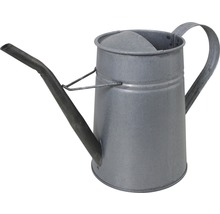 Metallgießkanne mit Deckel und Griff