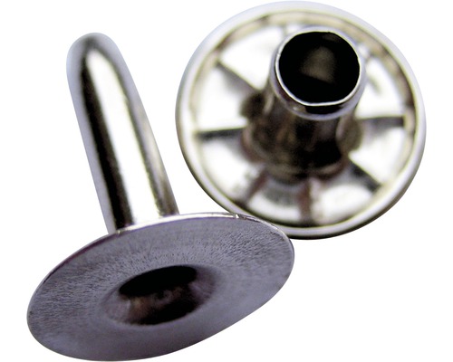 Rivet creux en aluminium 6x12x15 mm Pack de 12 Deux rivets tubulaires en métal