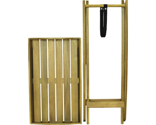 Holztablett mit klappbarem Ständer