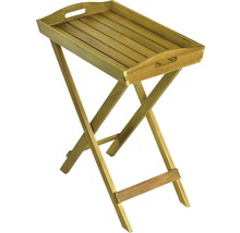 Holztablett mit Klappgestell