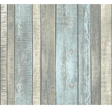 Tapete mit Holzplanken Optik