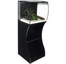 Ensemble d'aquarium FLUVAL Flex 57 L avec éclairage LED, système de filtration, télécommande infrarouge et meuble bas noir