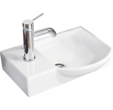 Vasque à encastrer form&style FELINA droite 45 cm céramique, blanc, sans robinet-thumb-1