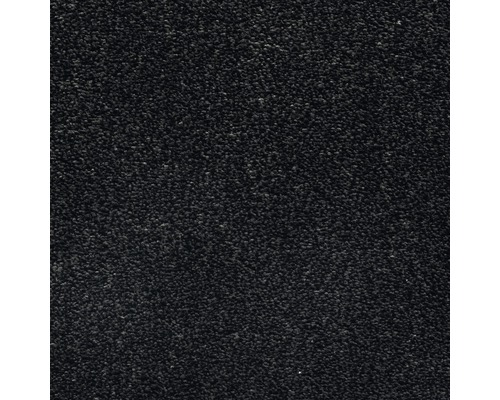Spannteppich Velours Grace Farbe 78 schwarz 400 cm breit (Meterware)