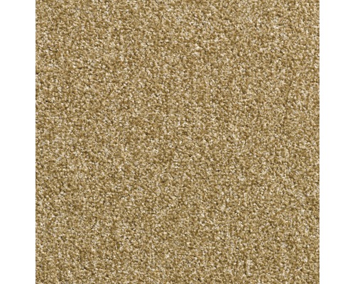 Spannteppich Velours Cavallino beige FB70 400 cm breit (Meterware) Nahaufnahme eines beigen Teppichs