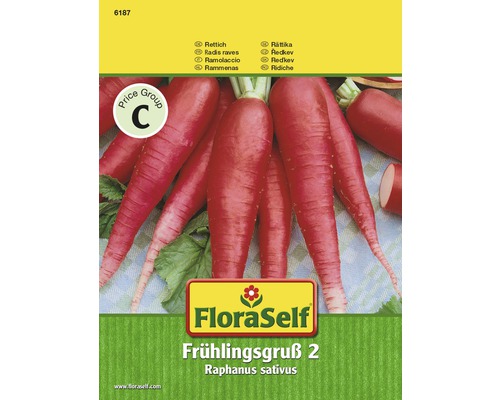 Rettich 'Frühlingsgruss' FloraSelf samenfestes Saatgut Gemüsesamen