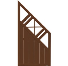 Élément de finition Konsta Provence droite 90 x 180/90 cm marron