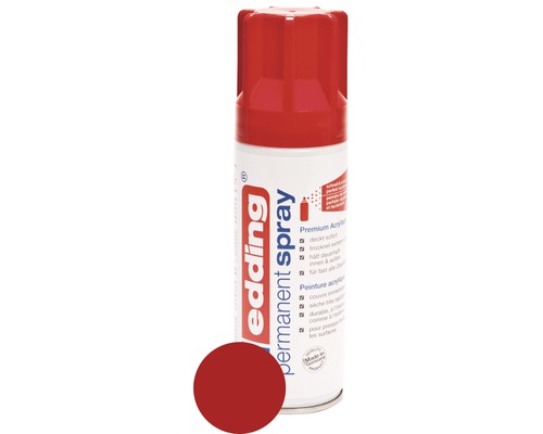 Spray permanent edding 5200 rouge trafic brillant 200 ml