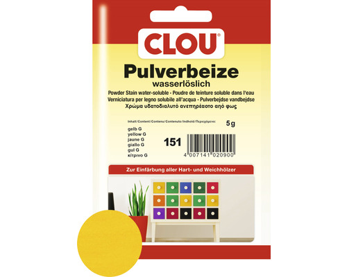 Clou Pulverbeize gelb G 5 g