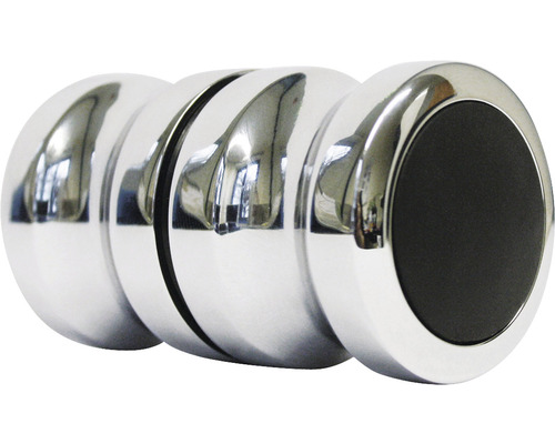 Poignée de porte en acier chromé pour portes en verre