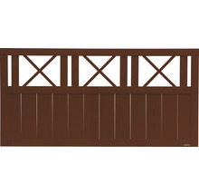 Clôture basse Konsta Provence 180 x 90 cm marron