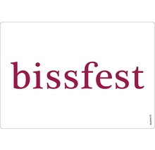 bissfest Schriftzug