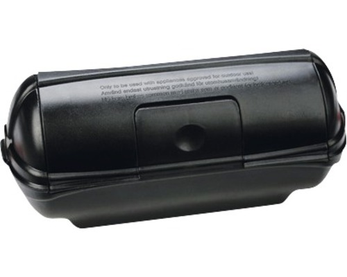 Safe Box medium IP44 schwarz Schwarzer Steckdosenverteiler für den Aussenbereich