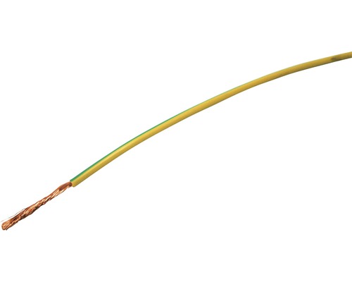 Installationskabel T-Litze 1 adrig x ⌀ 10 mm2 gelb/grün Eca (Meterware)