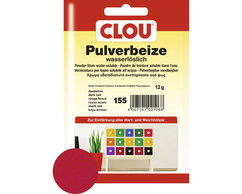 Clou Pulverbeize dunkelrot 12 g Clou Pulverbeize dunkelrot 12 g