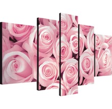 Mehrteiliges Wandbild mit Rosenmotiv