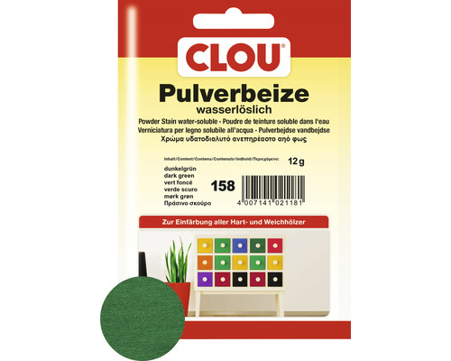 Clou décapant à poudre vert foncé 12 g