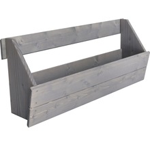 Einhänge-Pflanztopf für Zaunelement Joris Fichte 88x20,5x37 cm hellgrau