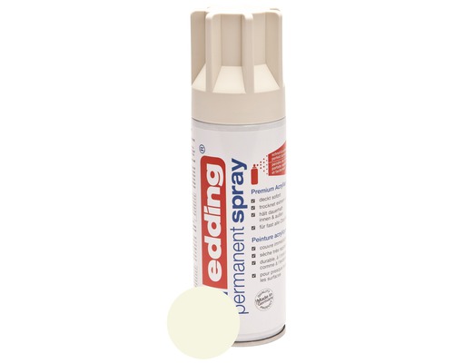 edding 5200 permanent Spray cremeweiss seidenmatt 200 ml Edding Permanent Spraydose