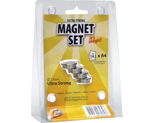 Magnet-Set rund chrom 23 mm