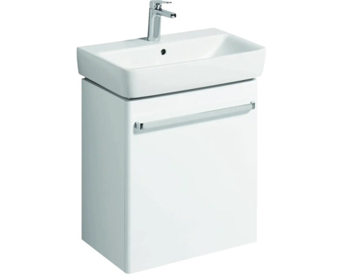 Waschtisch mit Unterschrank und Handtuchhalter für das Badezimmer