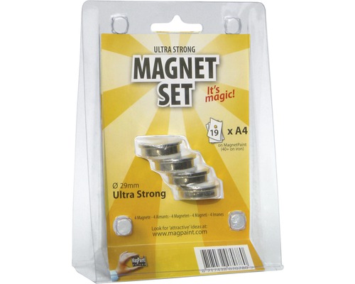 Magnet-Set rund chrom 29 mm