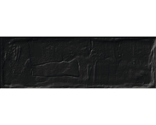 Wandfliese Brick schwarz 11x33.15 cm