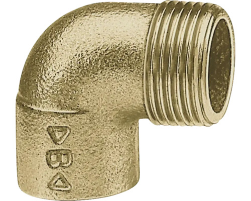 Winkel 15x1/2" Aussengewinde 10 Stück Rotguss Messingfitting 90 Grad Winkel mit Außengewinde
