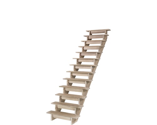 Escalier en bois avec marches