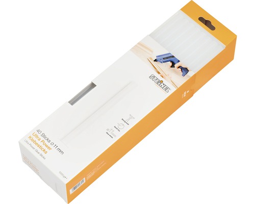 Steinel Bâtons de colle Ø 11 mm Ultra Power pack de 40 Paquet de bâtons de colle Steinel Ultra Power diamètre 11 millimètres