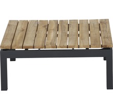 Table de jardin avec plateaux en bois et cadre en métal