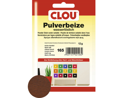 Clou Pulverbeize eiche dunkel 12 g Clou Pulverbeize eiche dunkel 12 g